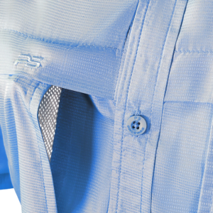 PS100HPS Short Sleeve Fishing Shirt - Carolina Blue