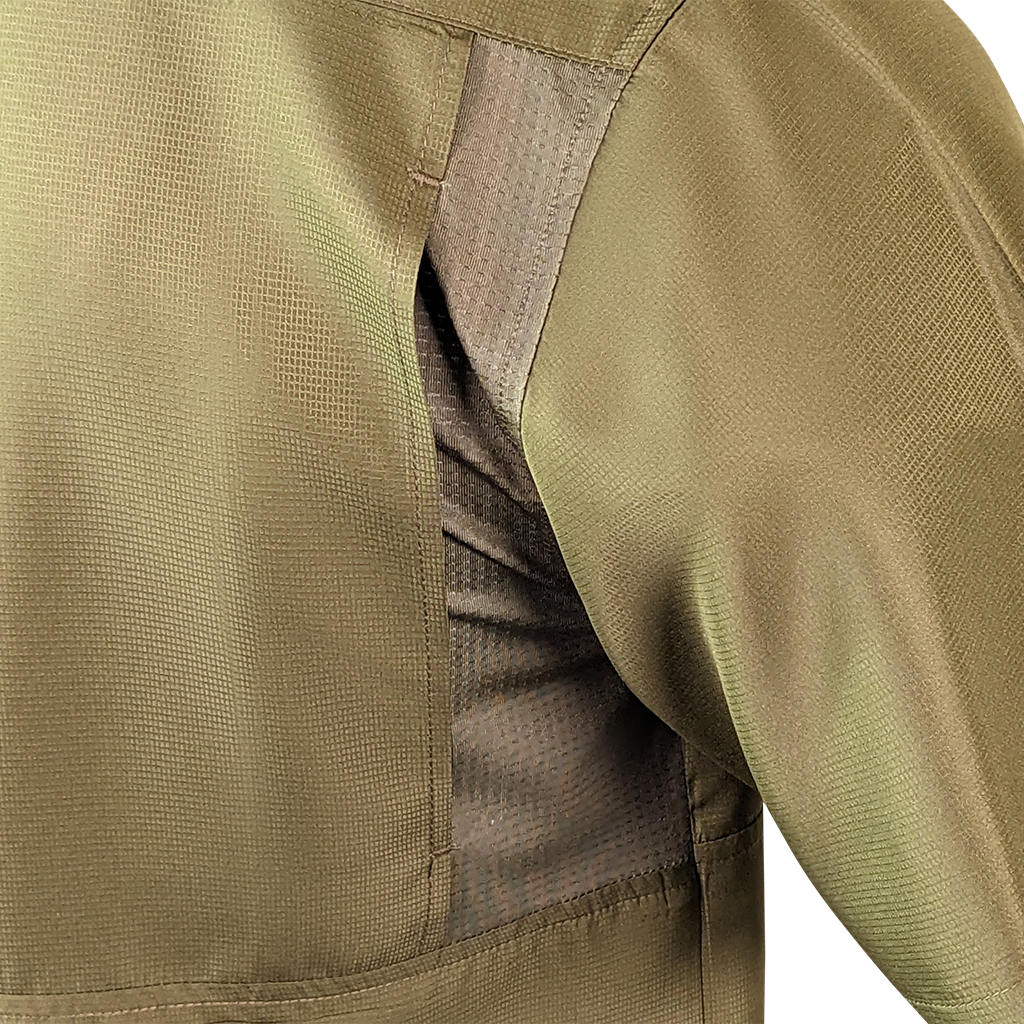 PS100HPS Short Sleeve Fishing Shirt - Olive Green