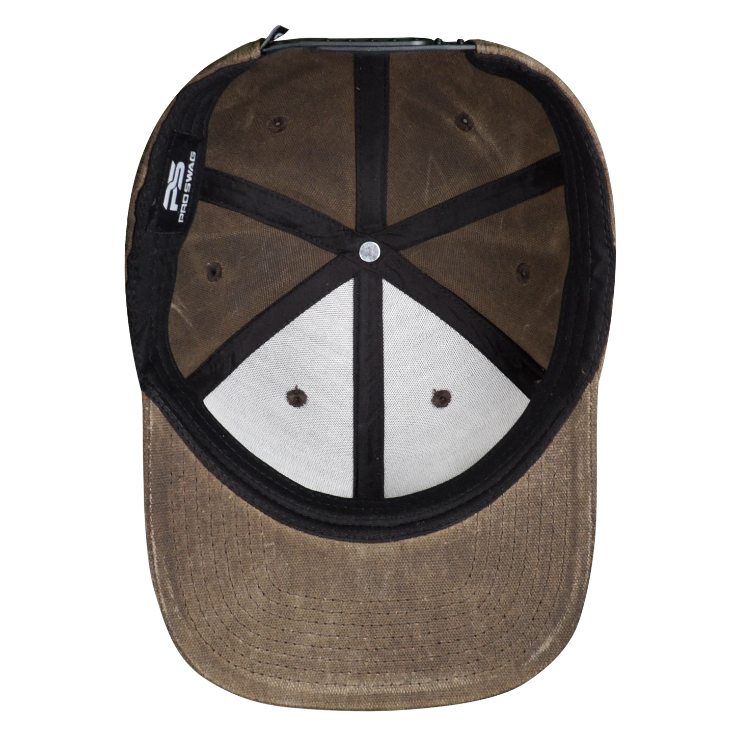 PS115 Wax Canvas 6 Panel Hat-Umber