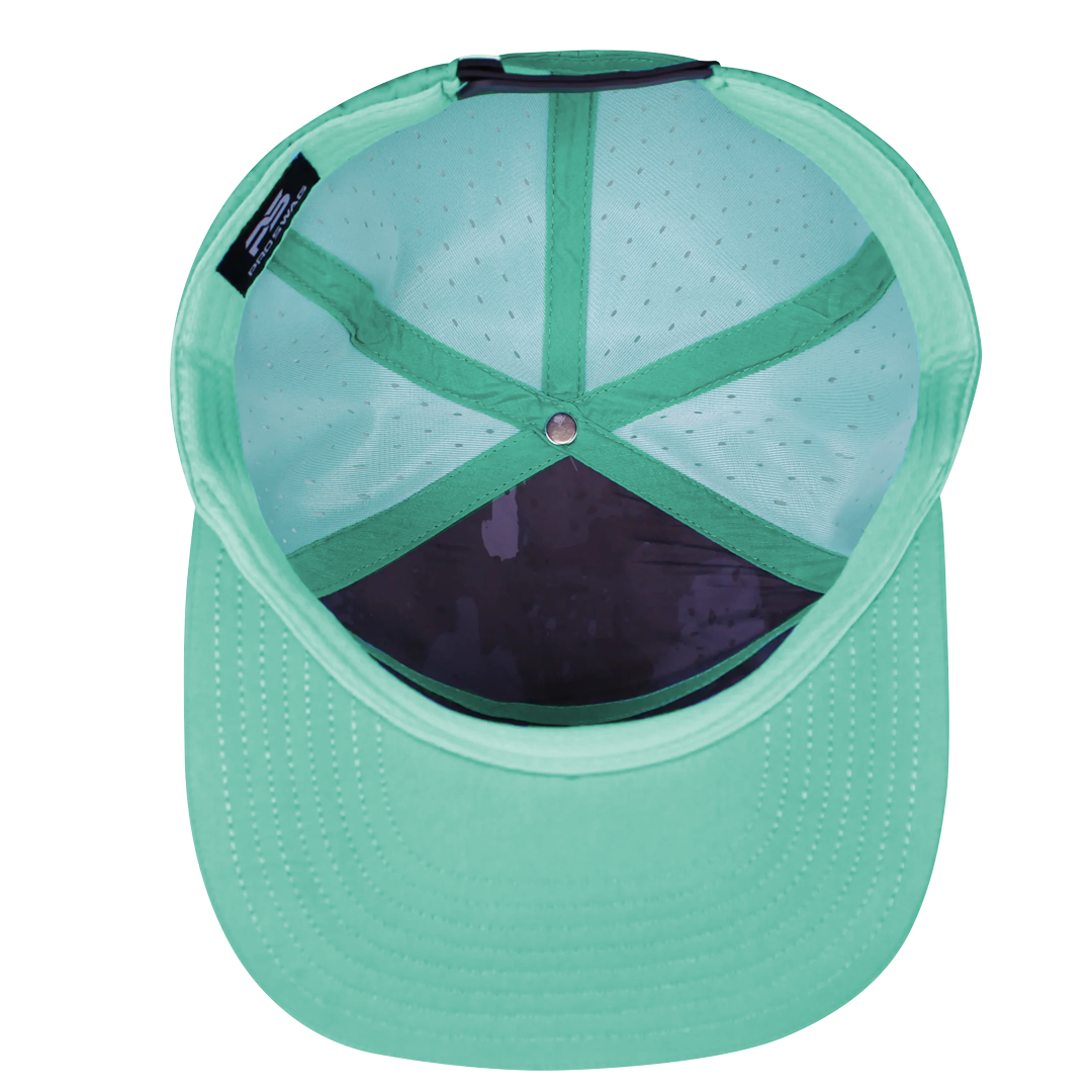 ProSeries 6-Panel Waterproof Golf Hat with Visor Rope - Gulf Green