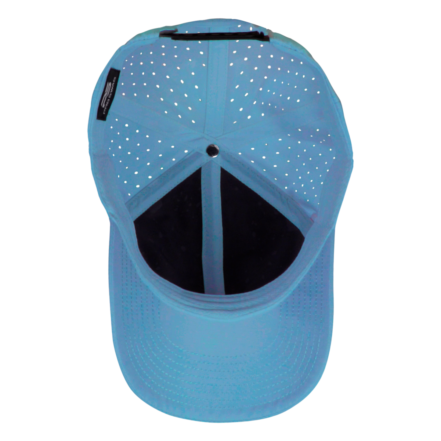 Performance Series 6-Panel Classic Waterproof Golf Hat - Graphite Blue