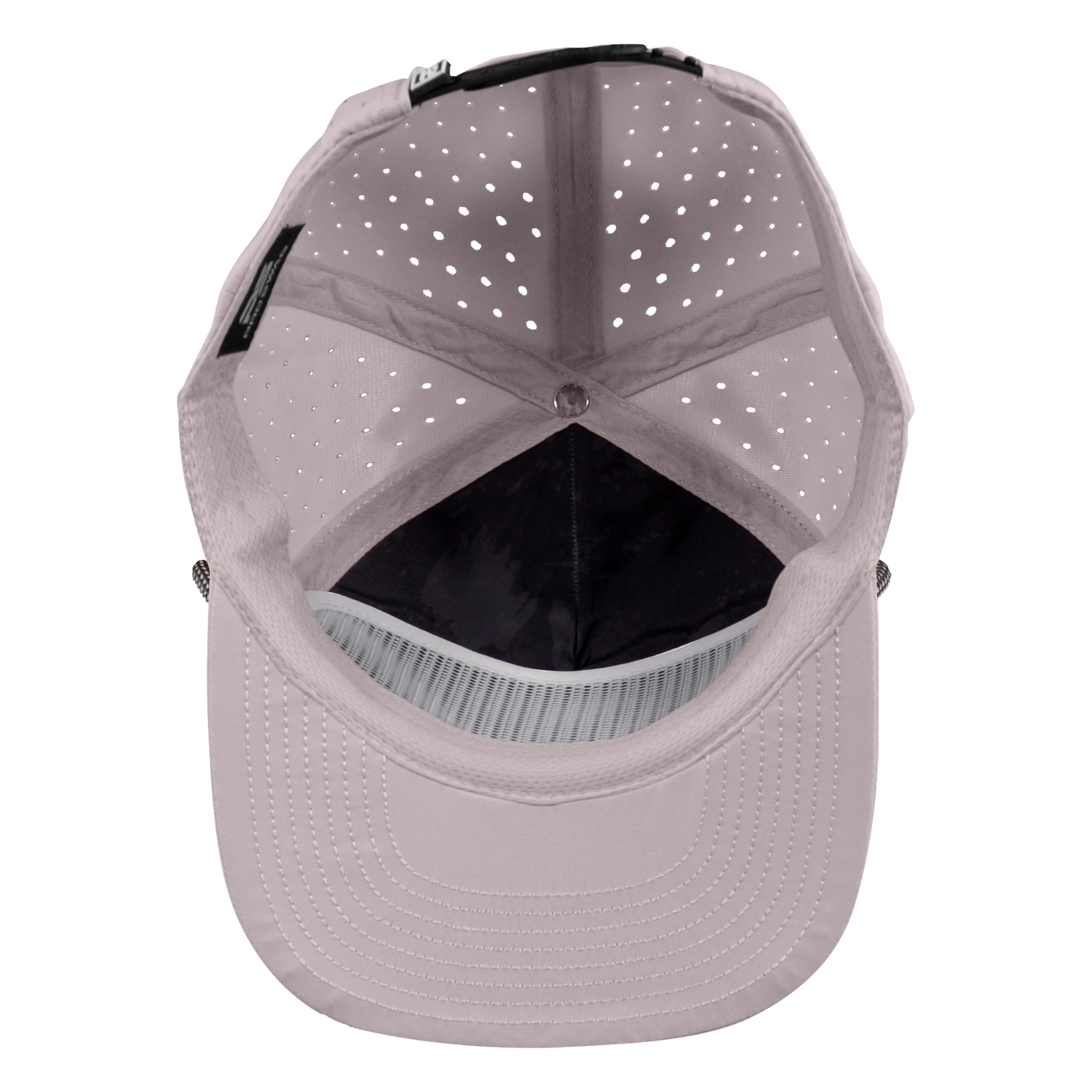 5-Panel Waterproof Non-Structured Golf Hat with Visor Rope - Padre Tan