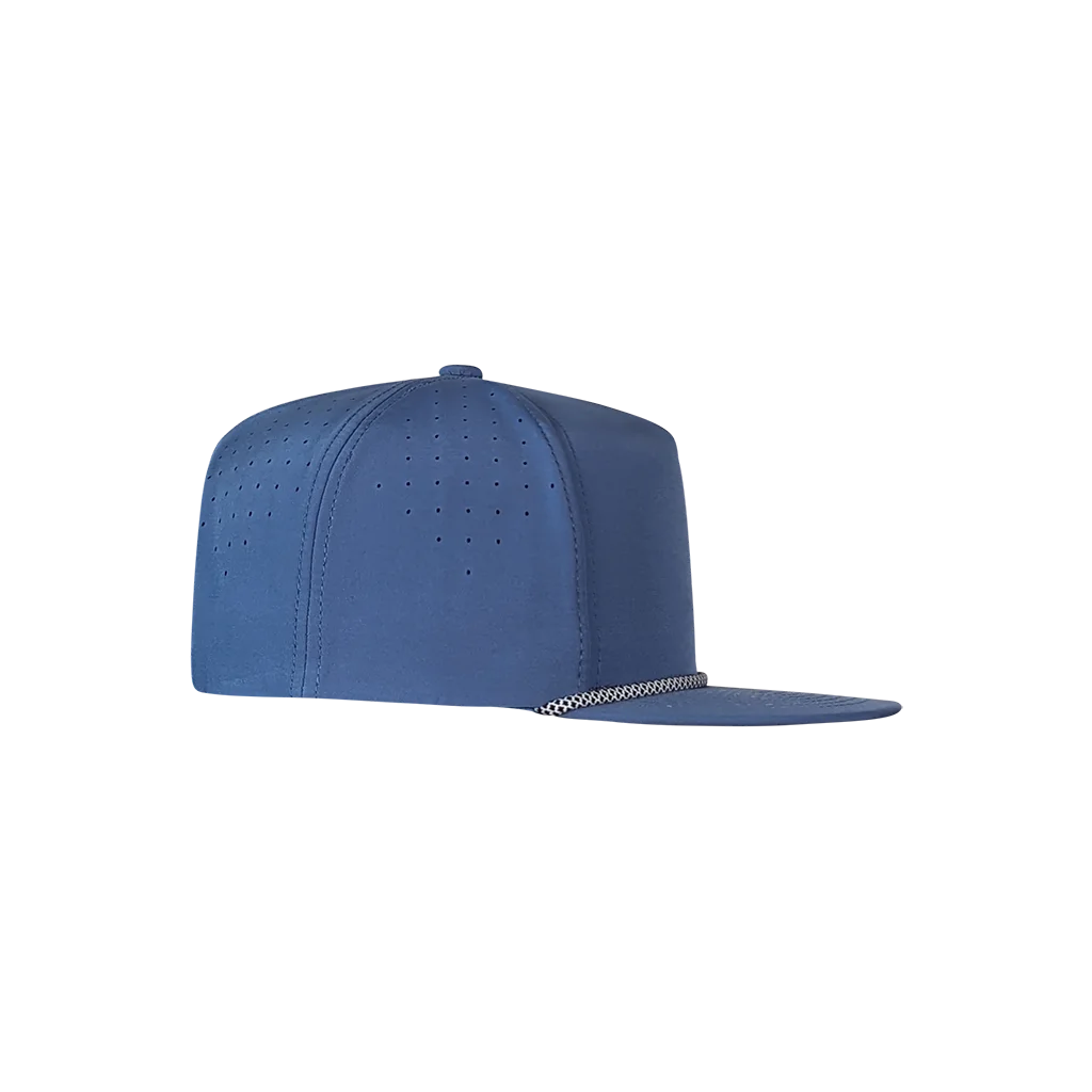 PS140 5-Panel Visor Rope Golf Hat - Graphite Blue