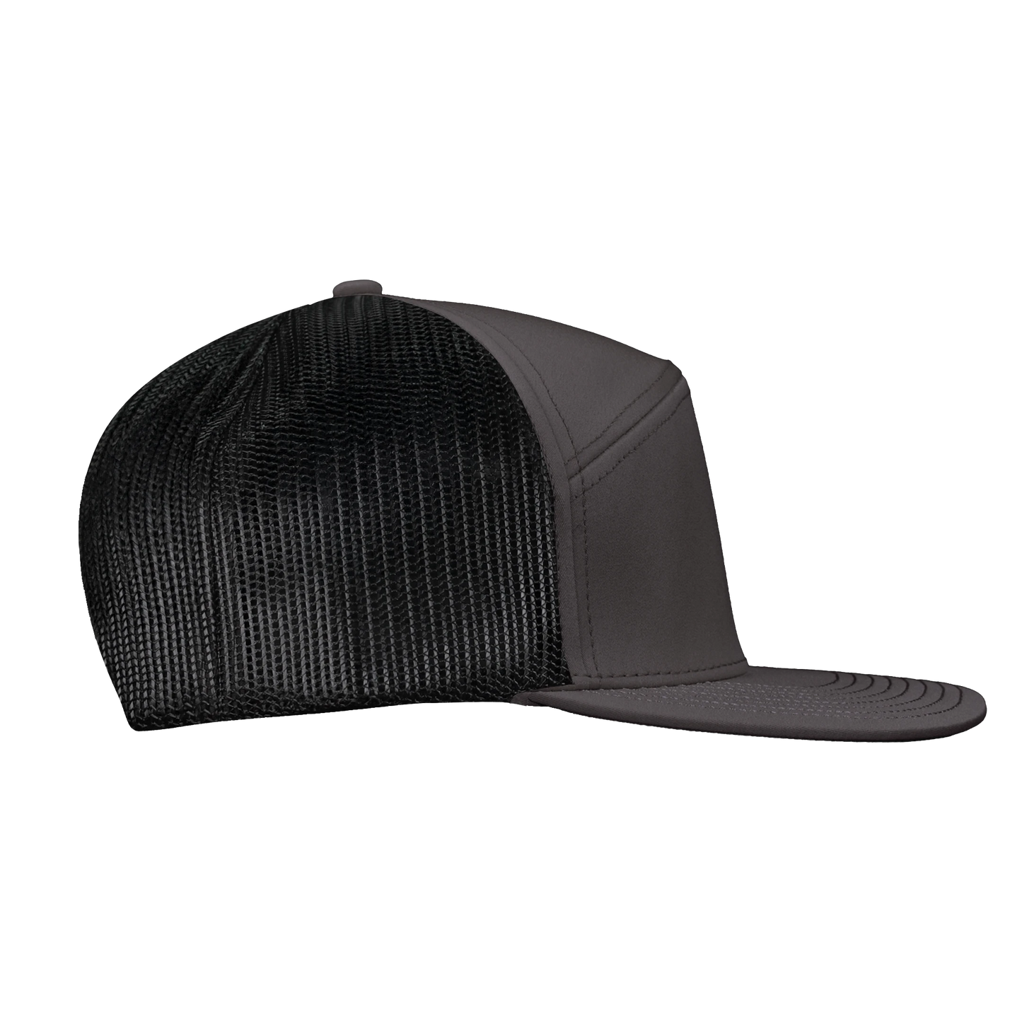 *Limited Stock* High-Profile 7-Panel Hat - Fossil Gray