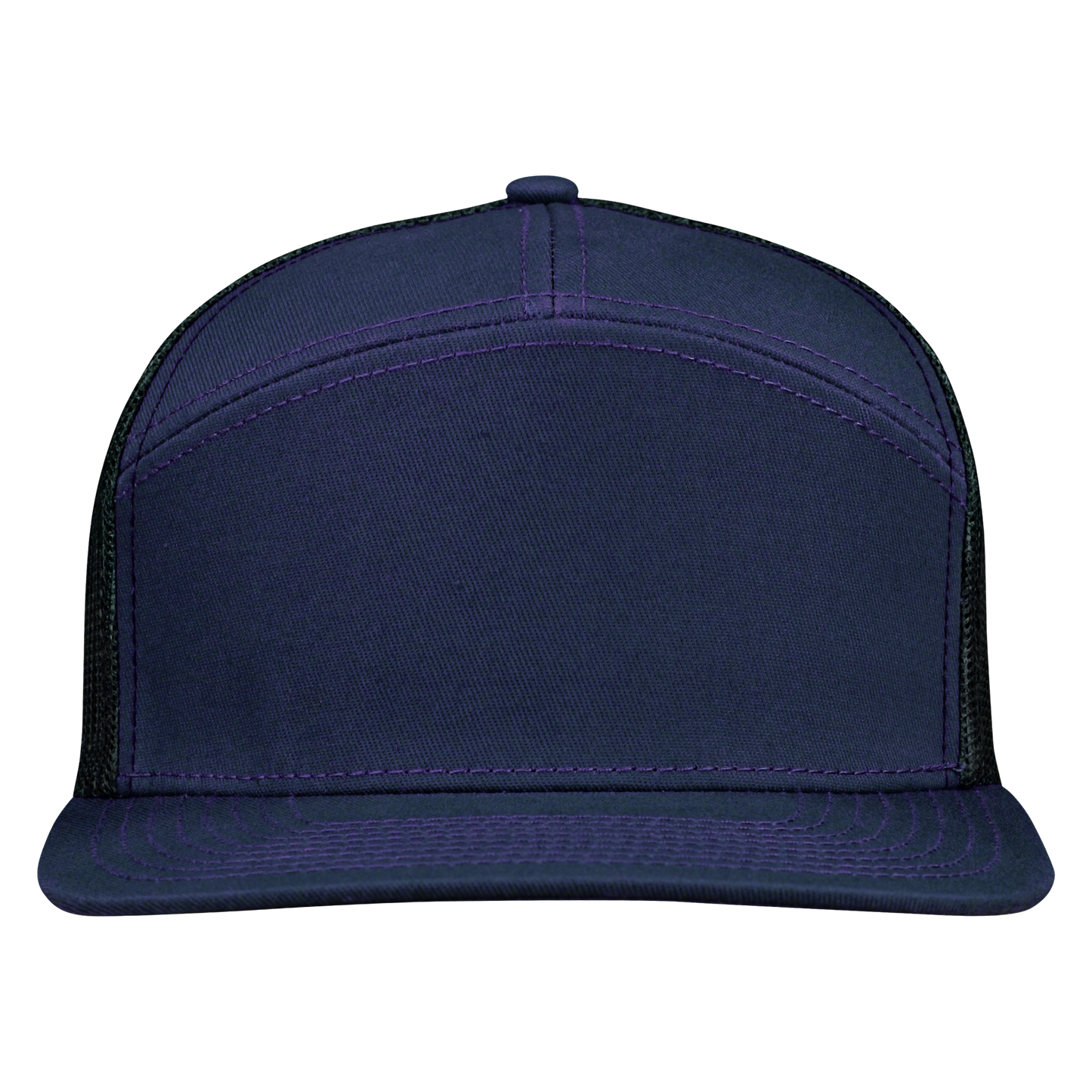 *Limited Stock* High-Profile 7-Panel Hat - Midnight Blue