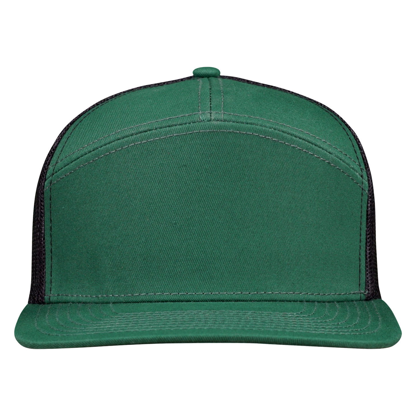 *Limited Stock* High-Profile 7-Panel Hat - Moss Green