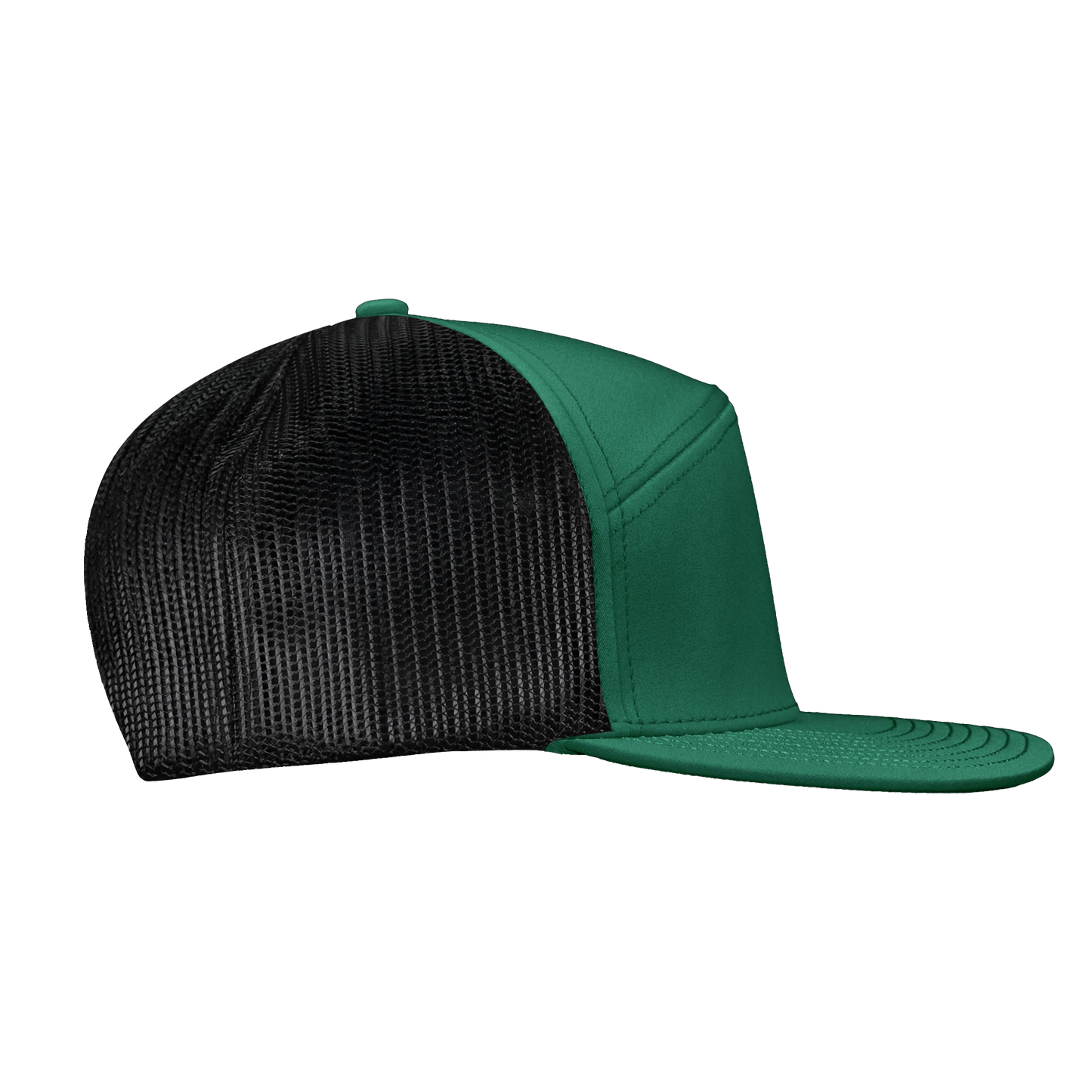 *Limited Stock* High-Profile 7-Panel Hat - Moss Green