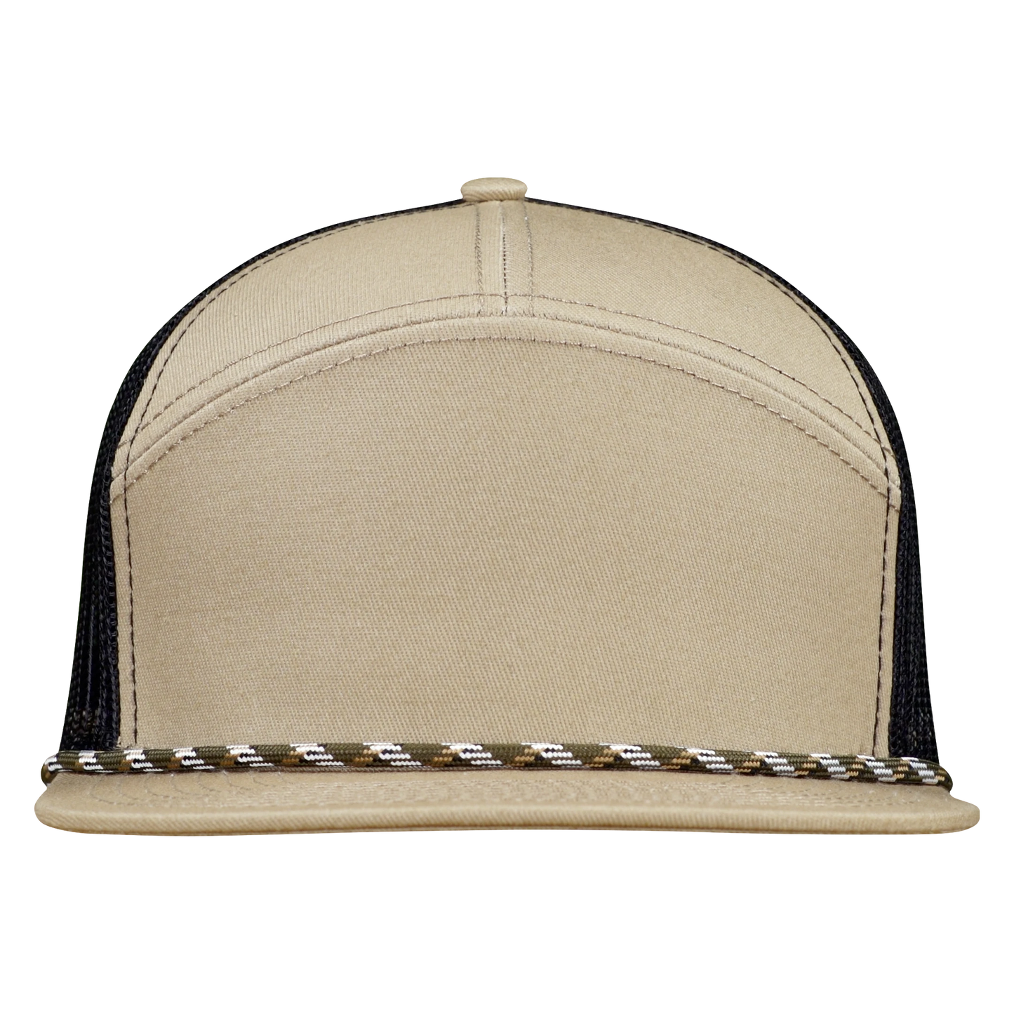 *Limited Stock* High-Profile 7-Panel Hat with Visor Rope - Mesa Tan