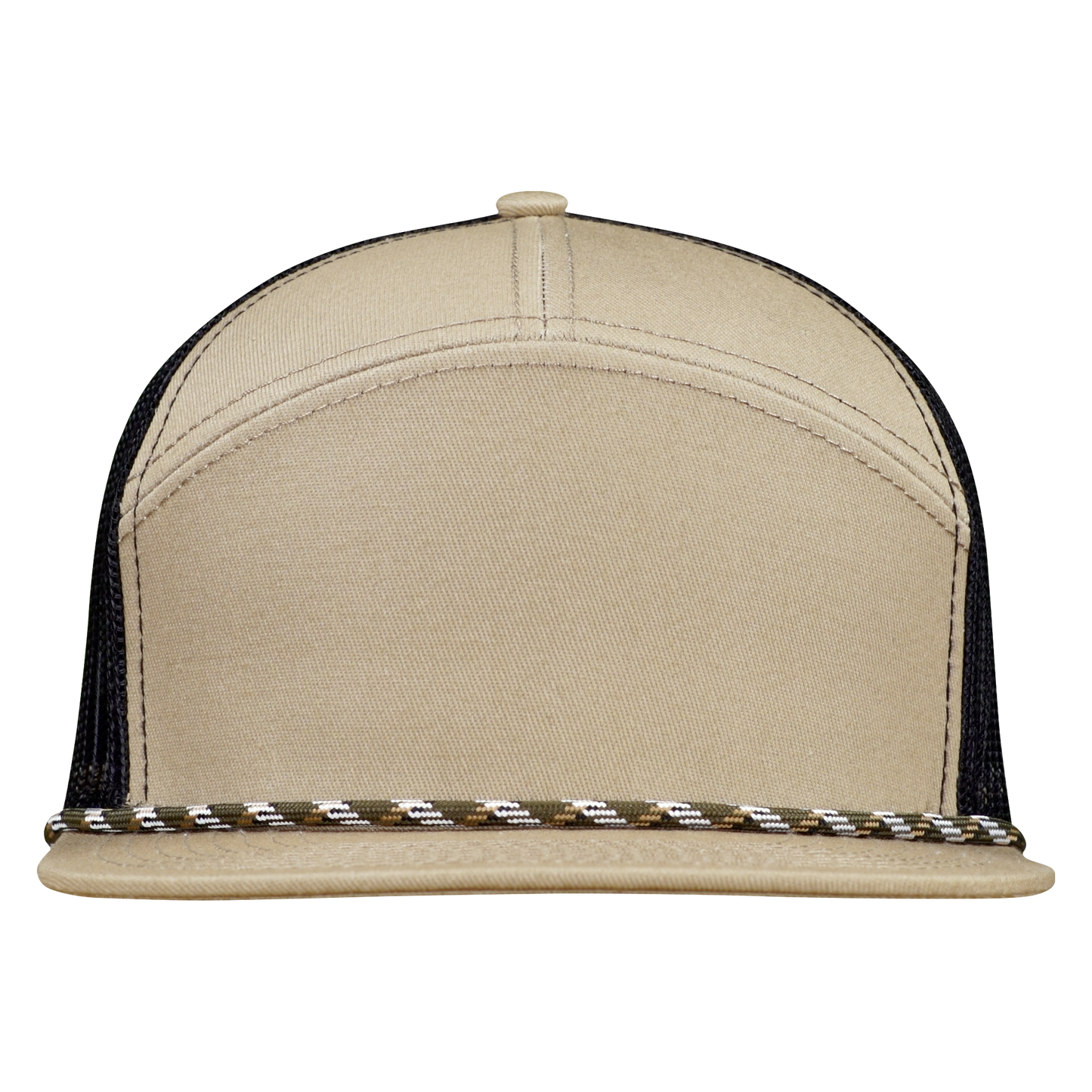 *Limited Stock* High-Profile 7-Panel Hat with Visor Rope - Mesa Tan