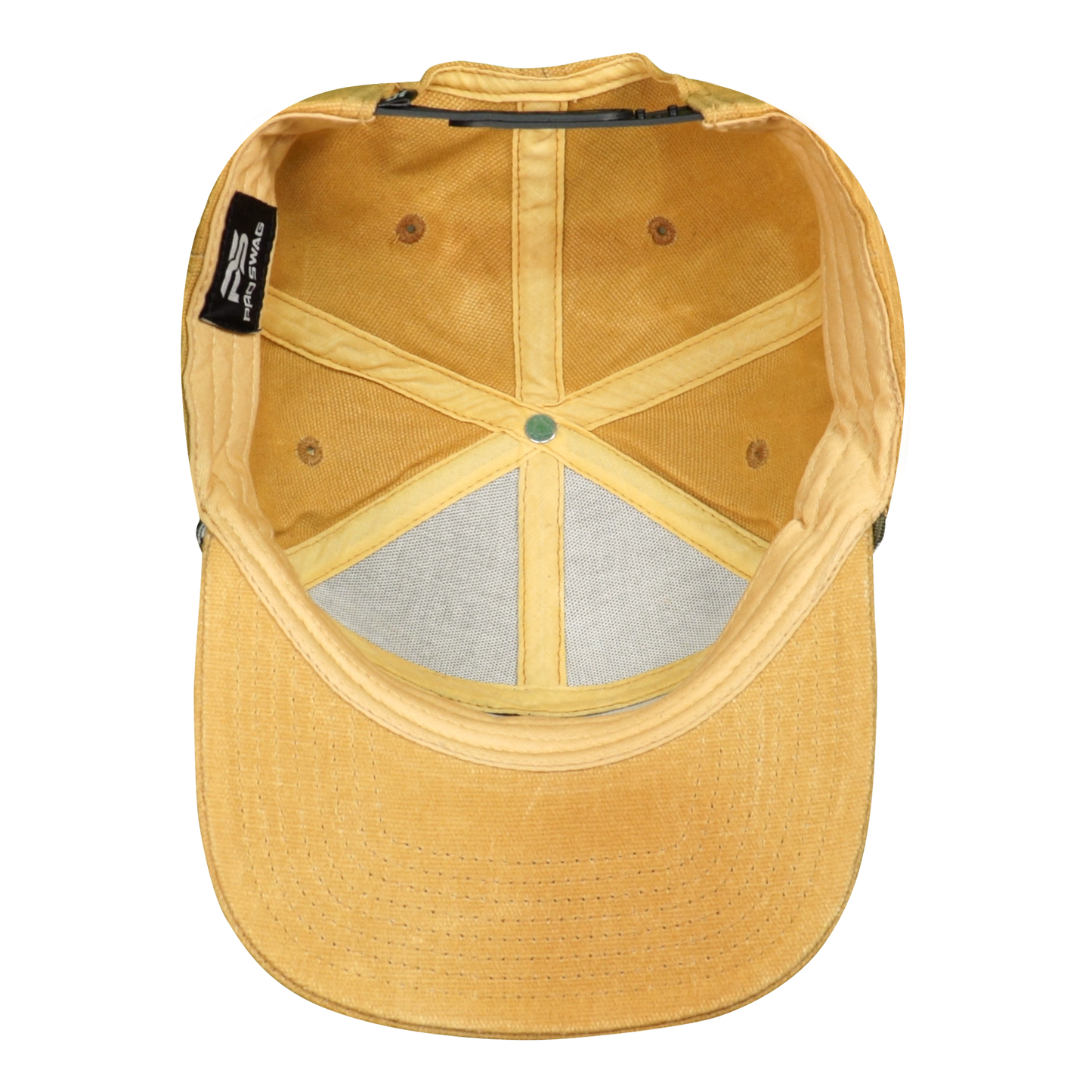 Premium Wax Canvas 7-Panel Hat with Visor Rope - Sahara Tan