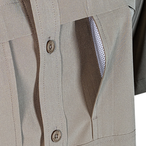 PS200 Short Sleeve Fishing Shirt - Canvas Brown