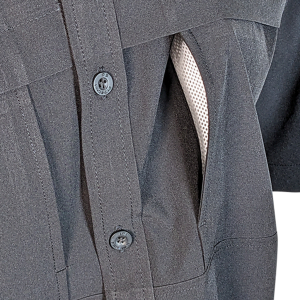 PS200 Short Sleeve Fishing Shirt - Sable Black