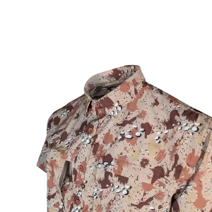 PS210 Short Sleeve Fishing Shirt - Chocolate Chip Camo 13