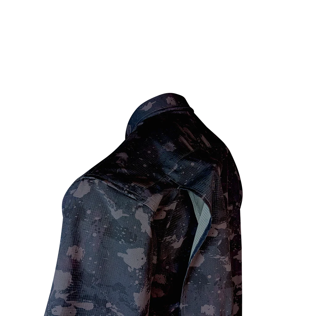 PS210 Short Sleeve Fishing Shirt - Volcanic Camo 5