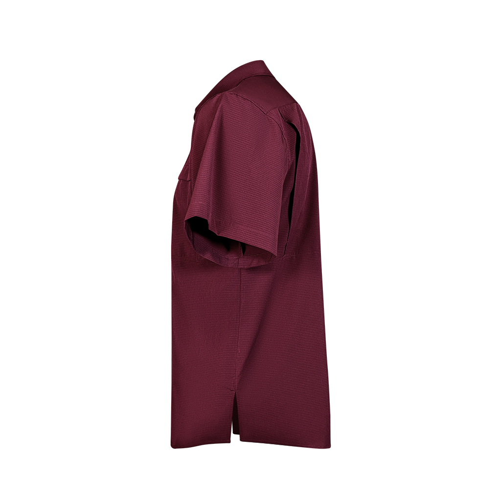 Premium Series Short Sleeve Fishing Shirt - Sangria Maroon