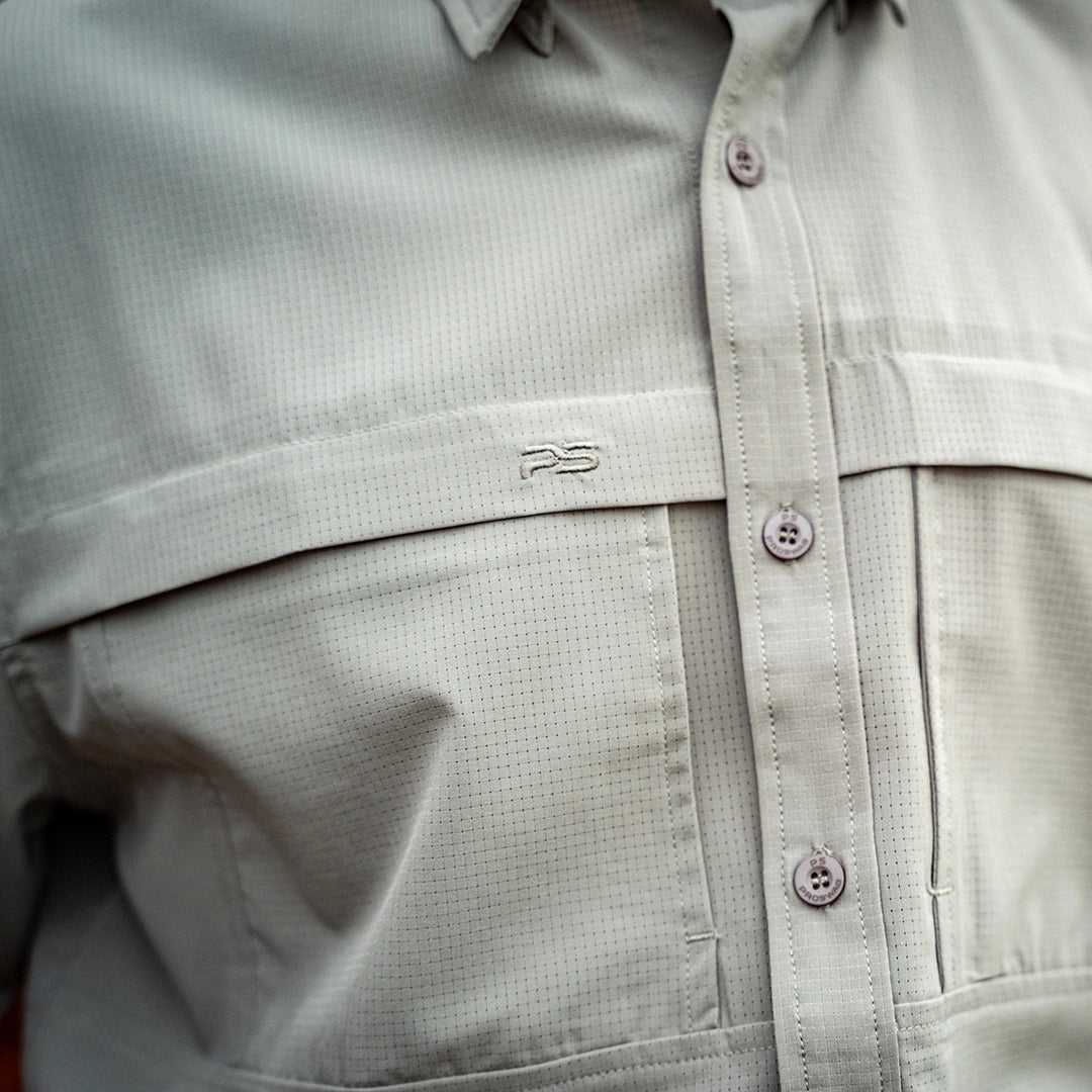 Premium Series Short Sleeve Fishing Shirt - Seafoam Green