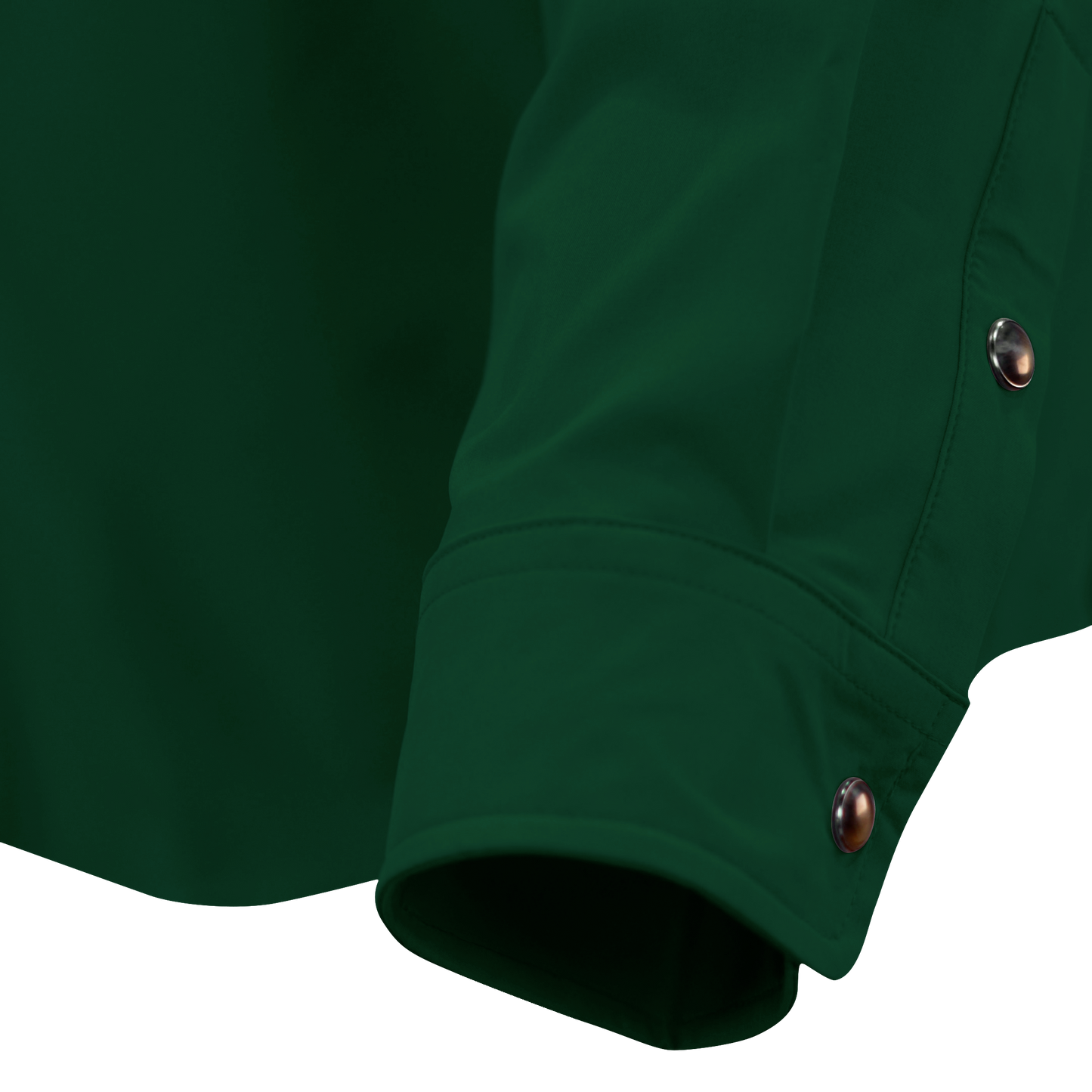 Long Sleeve Premium Western Pearl Snap Flex Shirt - Brunswick Green