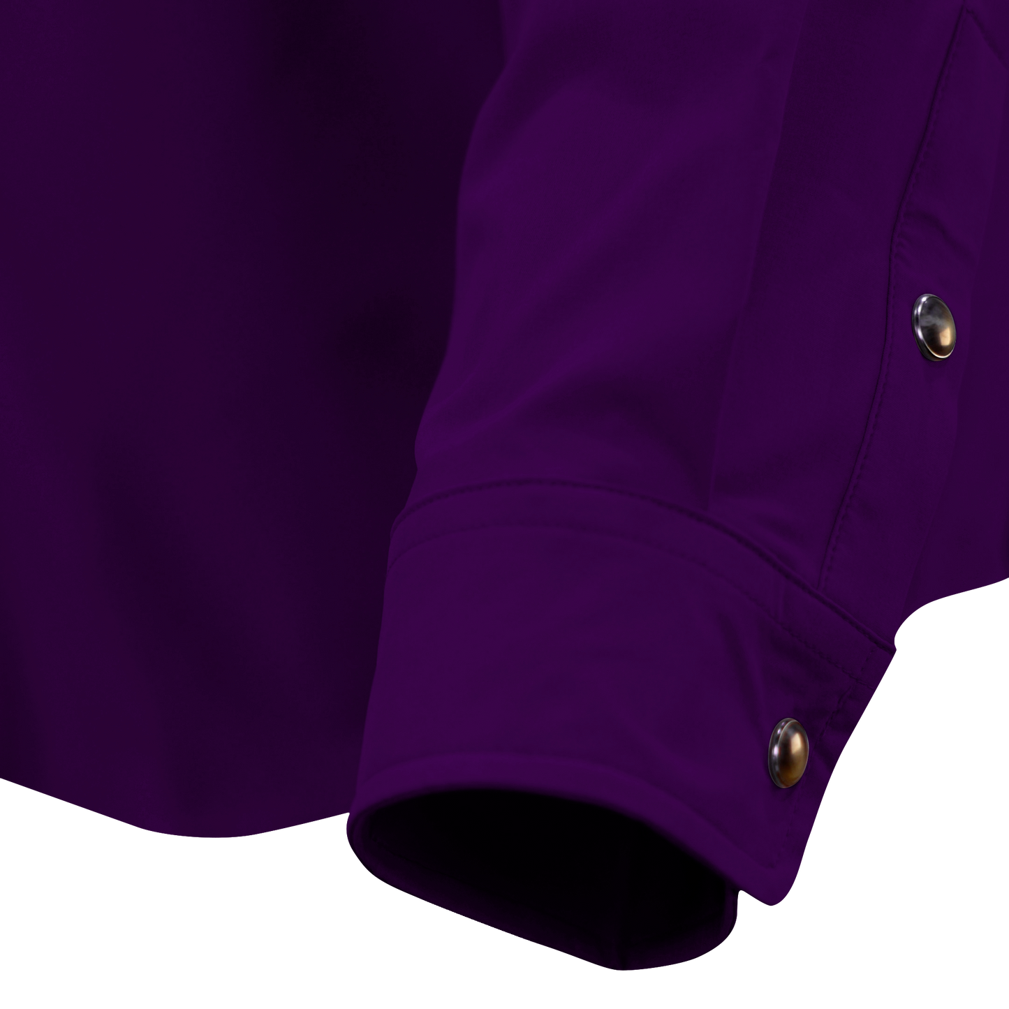 Long Sleeve Premium Western Pearl Snap Flex Shirt - Indigo Purple