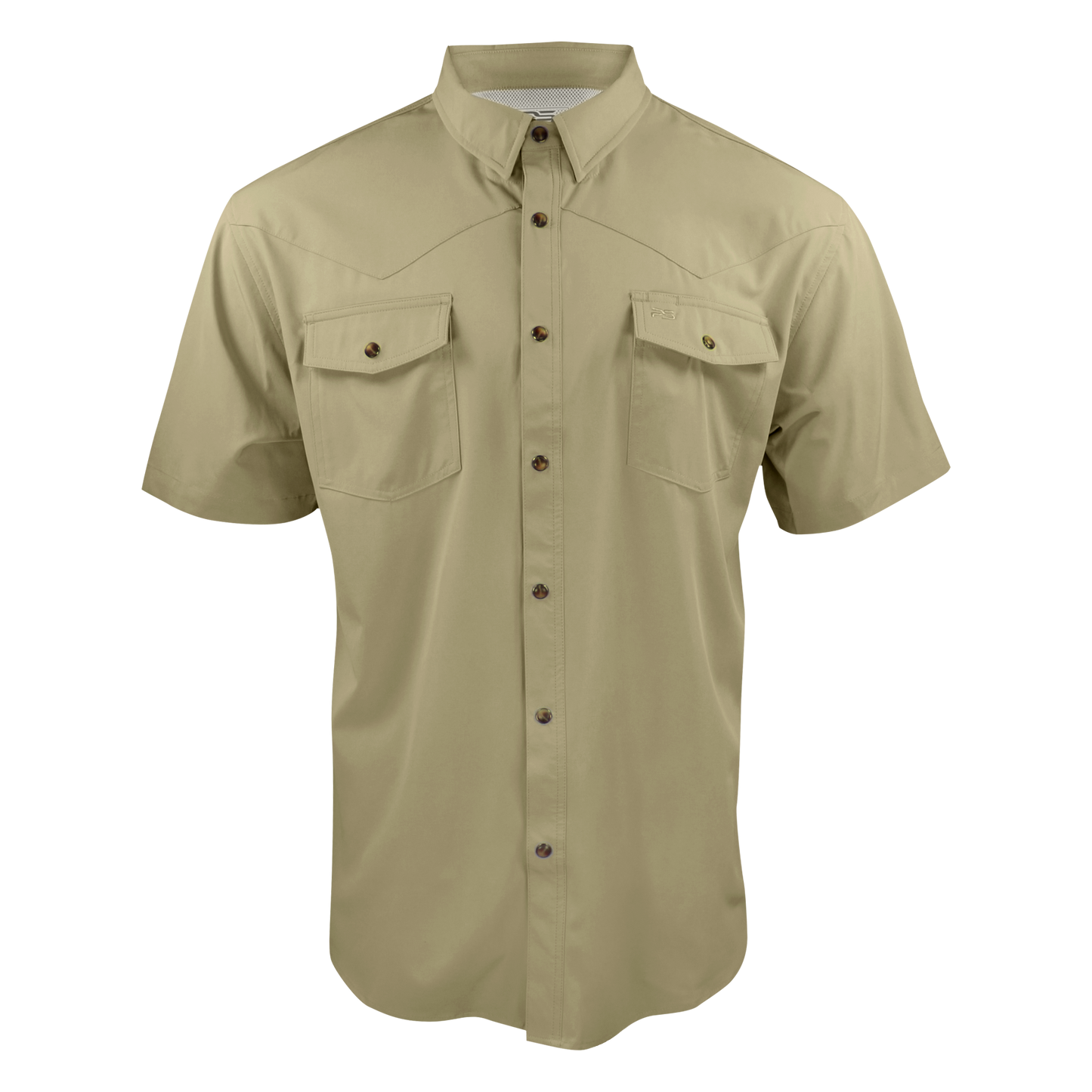 PS220SS-Short Sleeve Premium Western Pearl Snap Flex Shirt-Sands