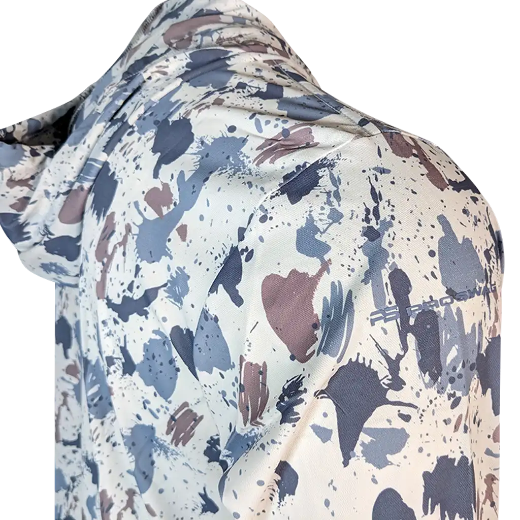 PS300H Long Sleeve Performance Fishing Hoodie - Arctic Camo 9