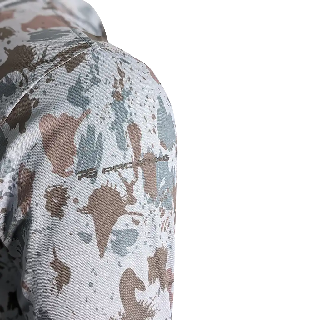 PS300H Long Sleeve Performance Fishing Hoodie - Glacial Camo 2
