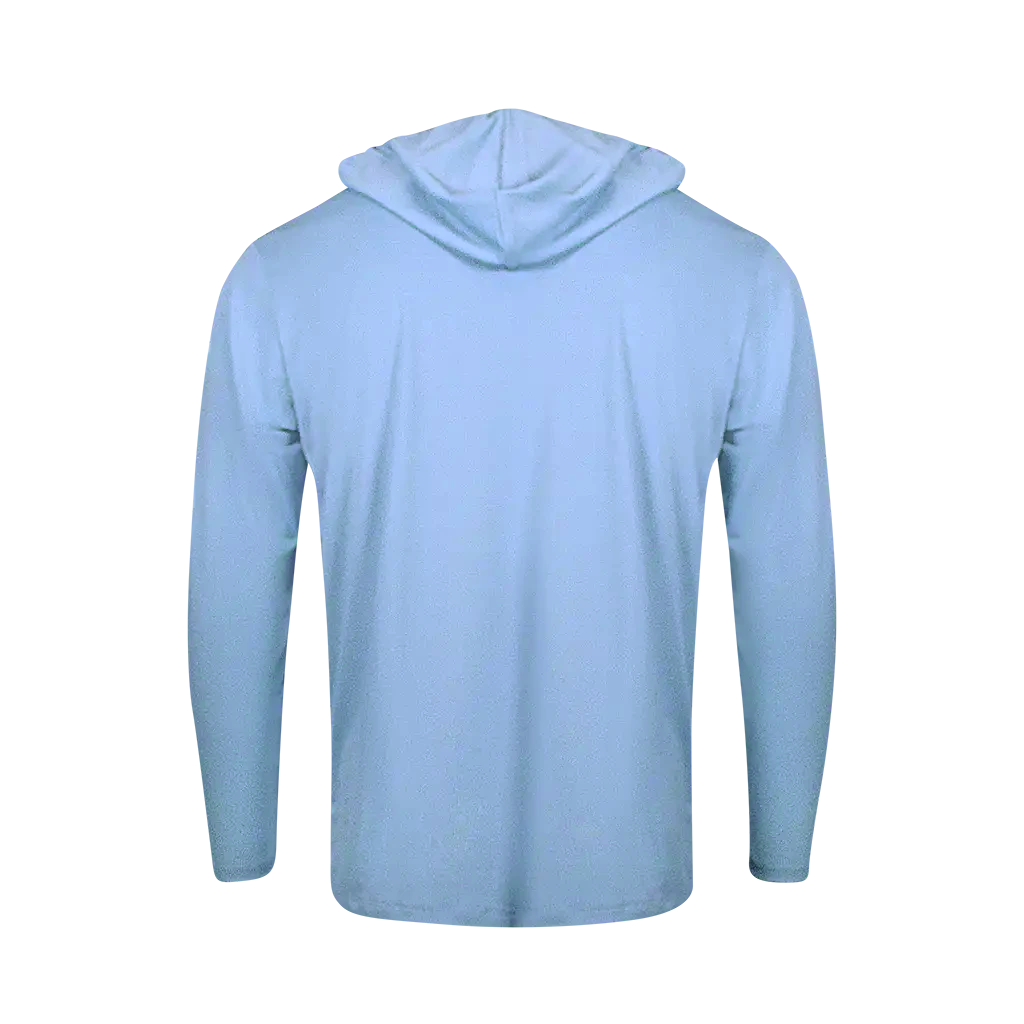PS300H Long Sleeve Performance Fishing Hoodie - Coastal Blue
