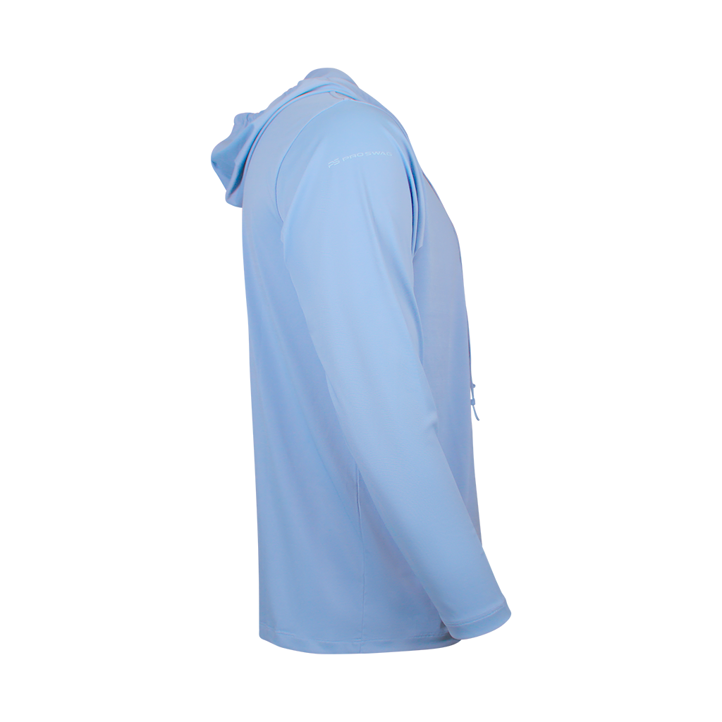 PS300H Long Sleeve Performance Fishing Hoodie - Coastal Blue