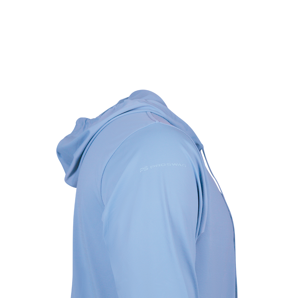 PS300H Long Sleeve Performance Fishing Hoodie - Coastal Blue