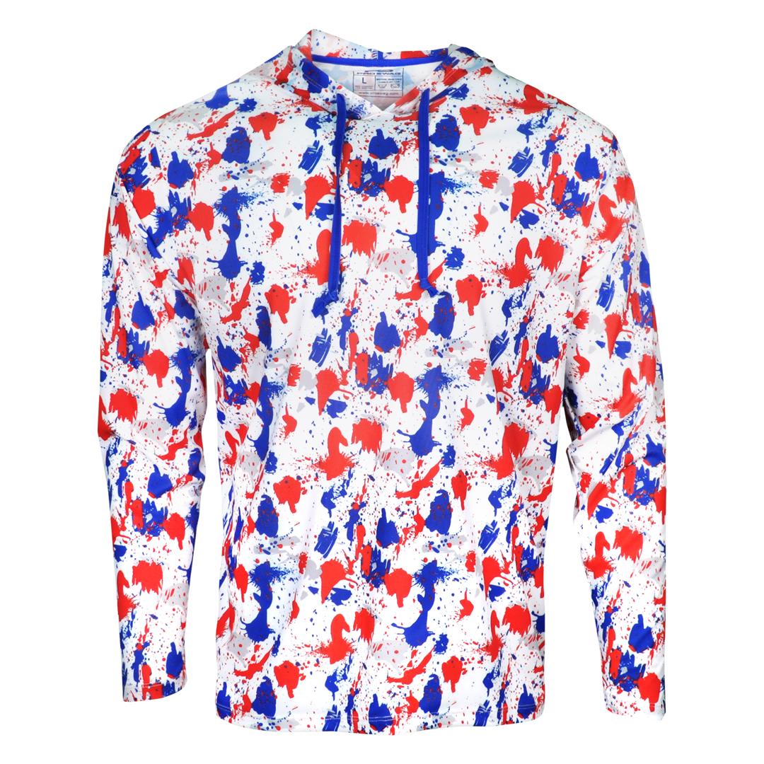 Youth Camo Long Sleeve Performance Fishing Hoodie