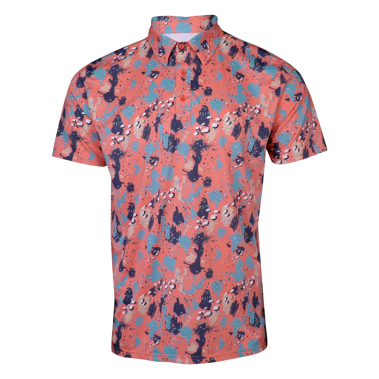 PS320G Performance Polo Shirt-Coral Reef Camo 19