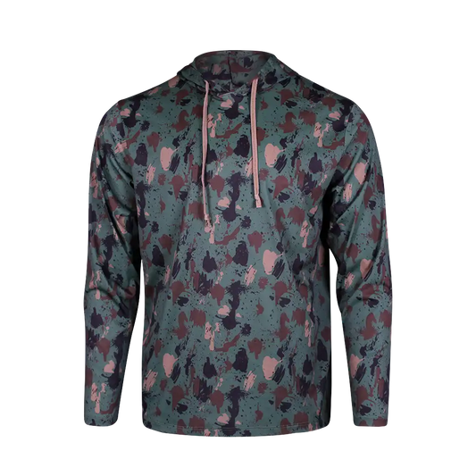 PS300H Long Sleeve Performance Fishing Hoodie-Artemis Camo 10