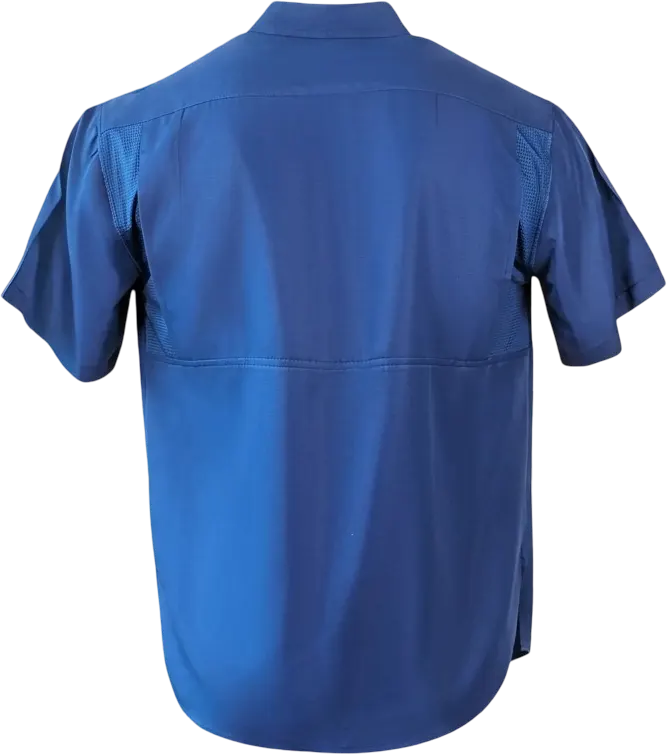 *Limited Stock*  Short Sleeve Fishing Shirt - Fossil Gray back view