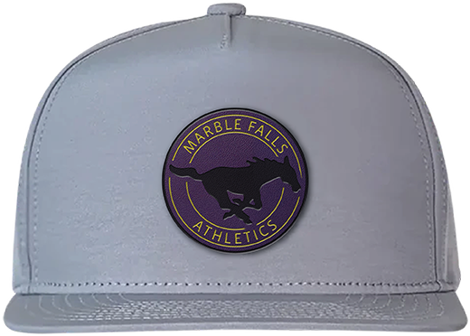 Marble Falls Mustangs - Purple Leather Hat Patch (Pro Series 2)