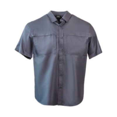 PS100HPS Short Sleeve Fishing Shirt - Fossil Gray