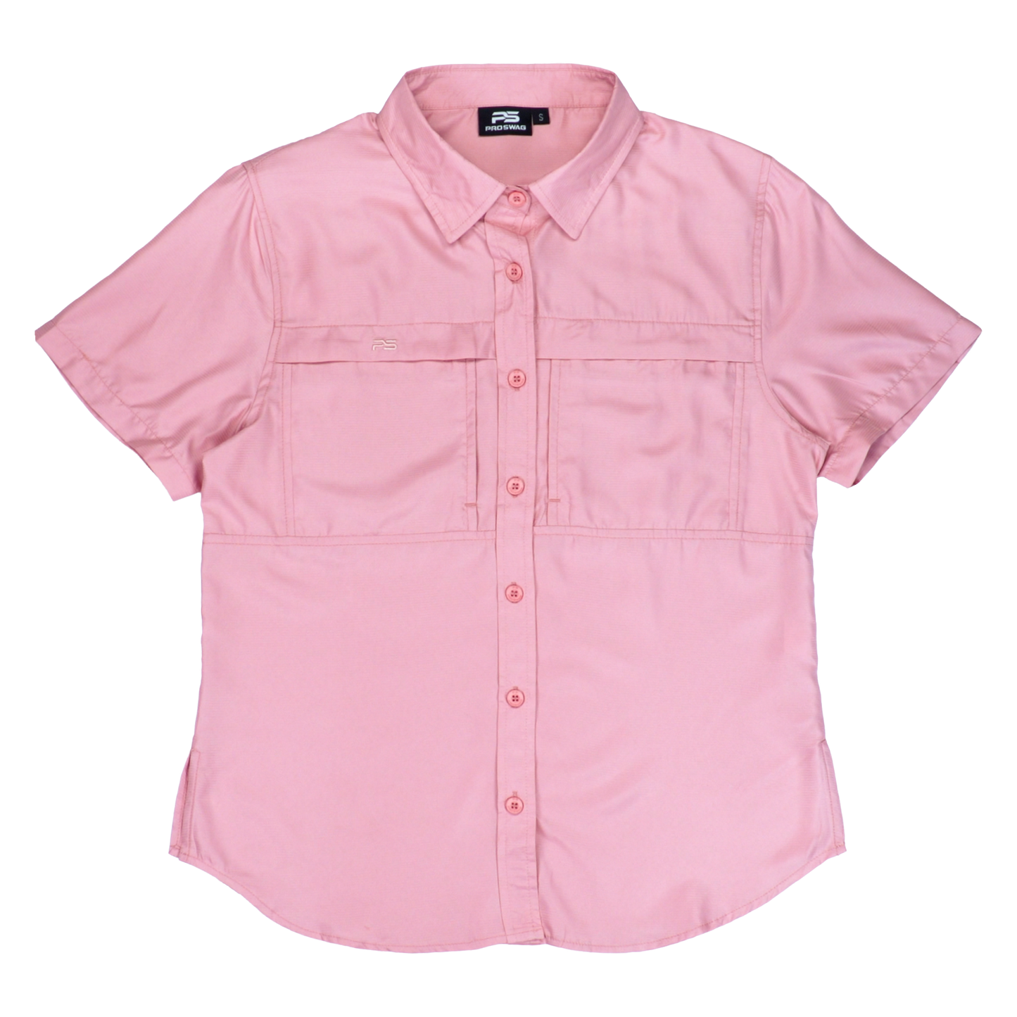 *Limited Stock*  Women's Short Sleeve Fishing Shirt - Coral Pink