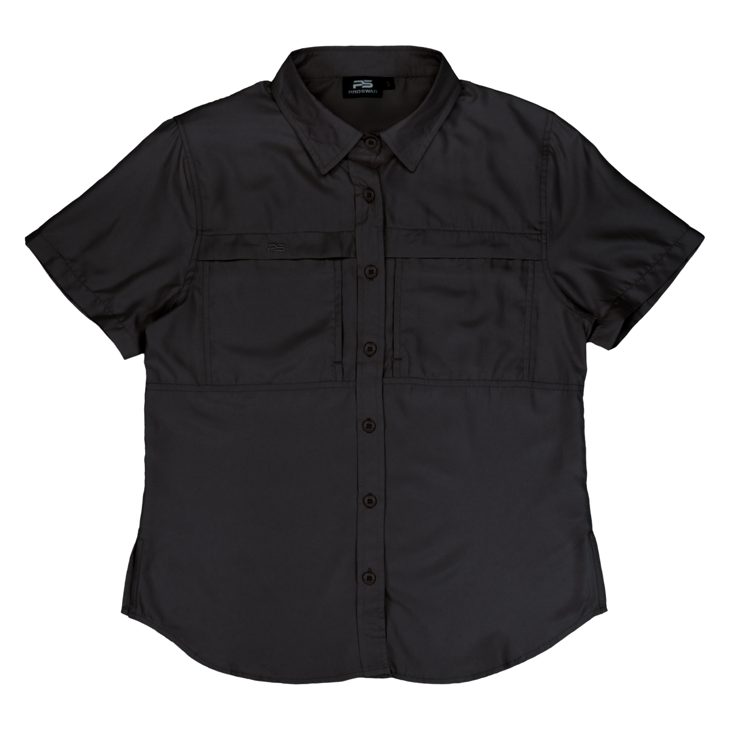 *Limited Stock*  Women's Short Sleeve Fishing Shirt - Sable Black