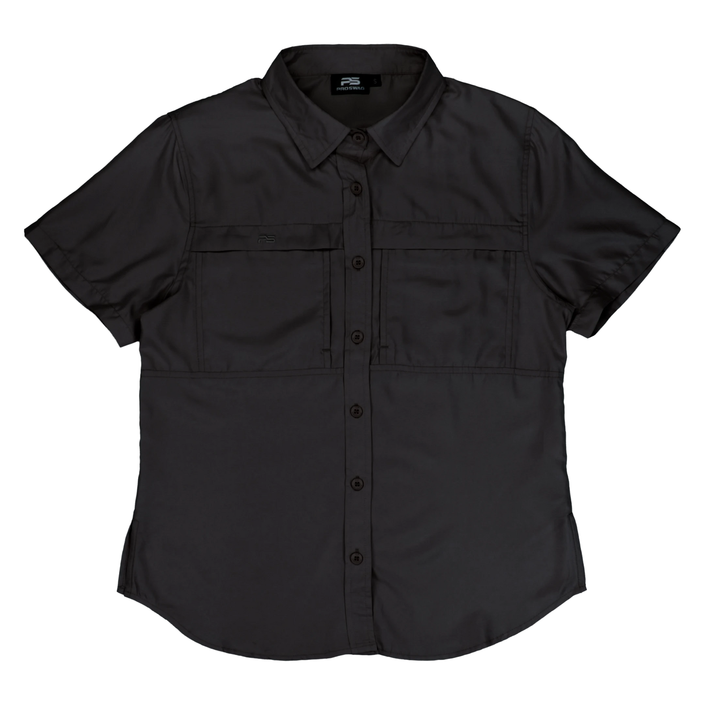 *Limited Stock*  Women's Short Sleeve Fishing Shirt - Sable Black