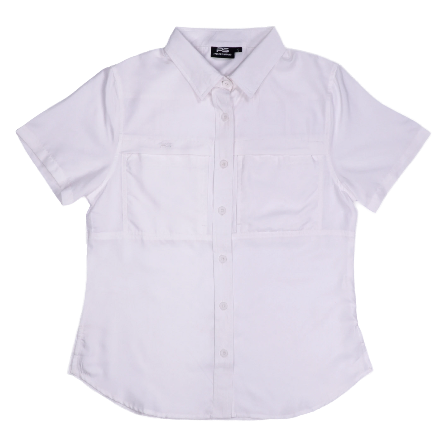 *Limited Stock*  Women's Short Sleeve Fishing Shirt - Salt White