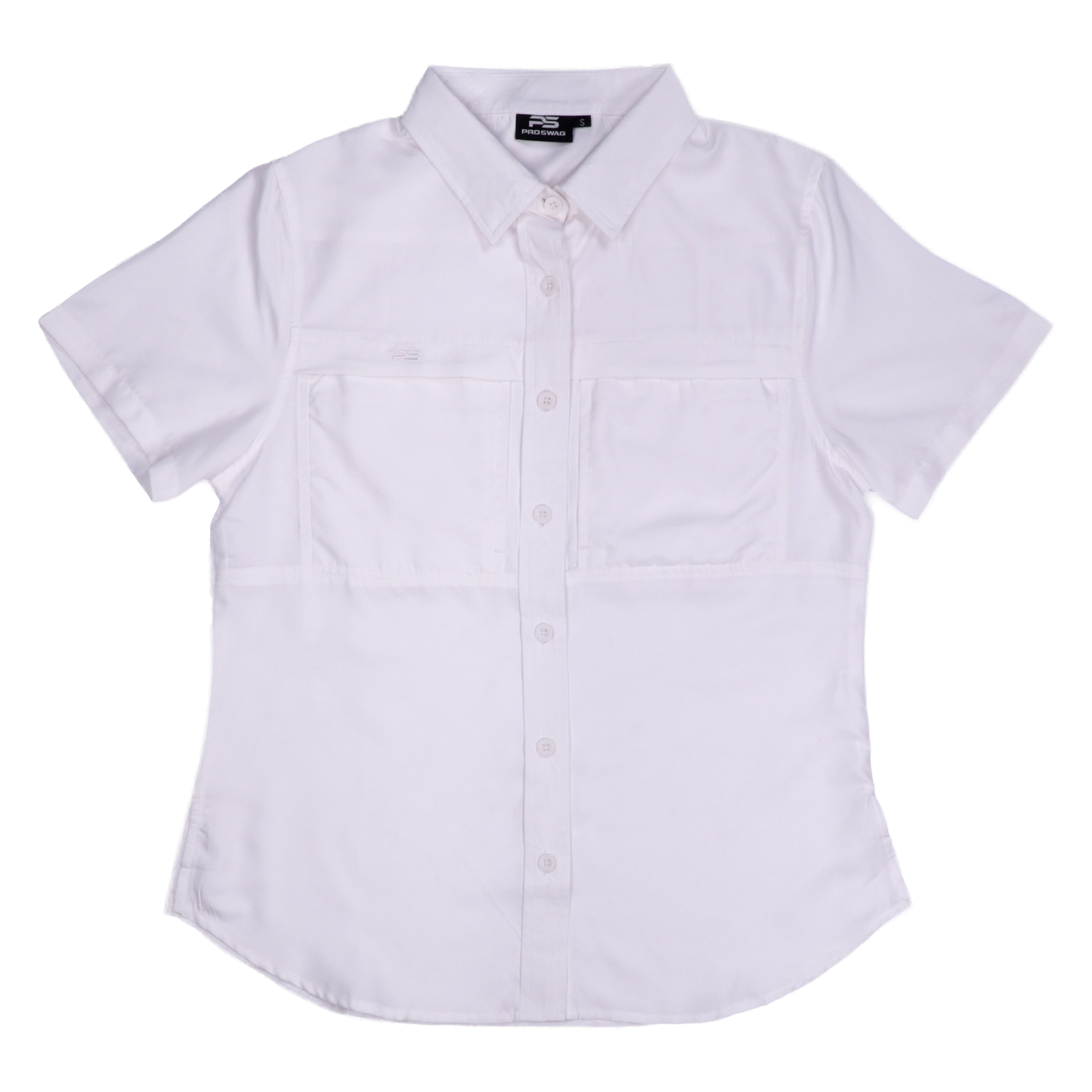 *Limited Stock*  Women's Short Sleeve Fishing Shirt - Salt White