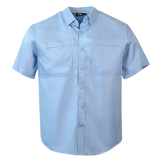 PS100HPS Short Sleeve Fishing Shirt - Carolina Blue