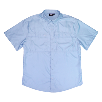 *Limited Stock*  Short Sleeve Fishing Shirt - Carolina Blue