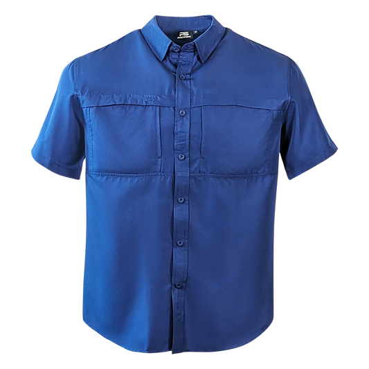 PS100HPS Short Sleeve Fishing Shirt - Ocean Blue