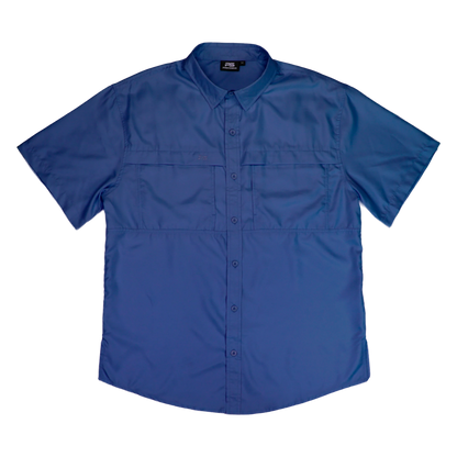 *Limited Stock*  Short Sleeve Fishing Shirt - Ocean Blue