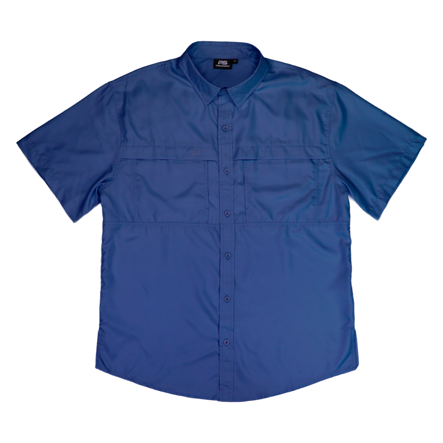 *Limited Stock*  Short Sleeve Fishing Shirt - Ocean Blue