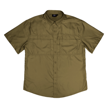 *Limited Stock*  Short Sleeve Fishing Shirt - Olive Green
