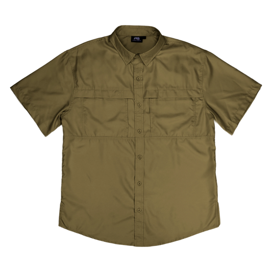 *Limited Stock*  Short Sleeve Fishing Shirt - Olive Green