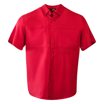 *Limited Stock*  Short Sleeve Fishing Shirt - Ruby Red
