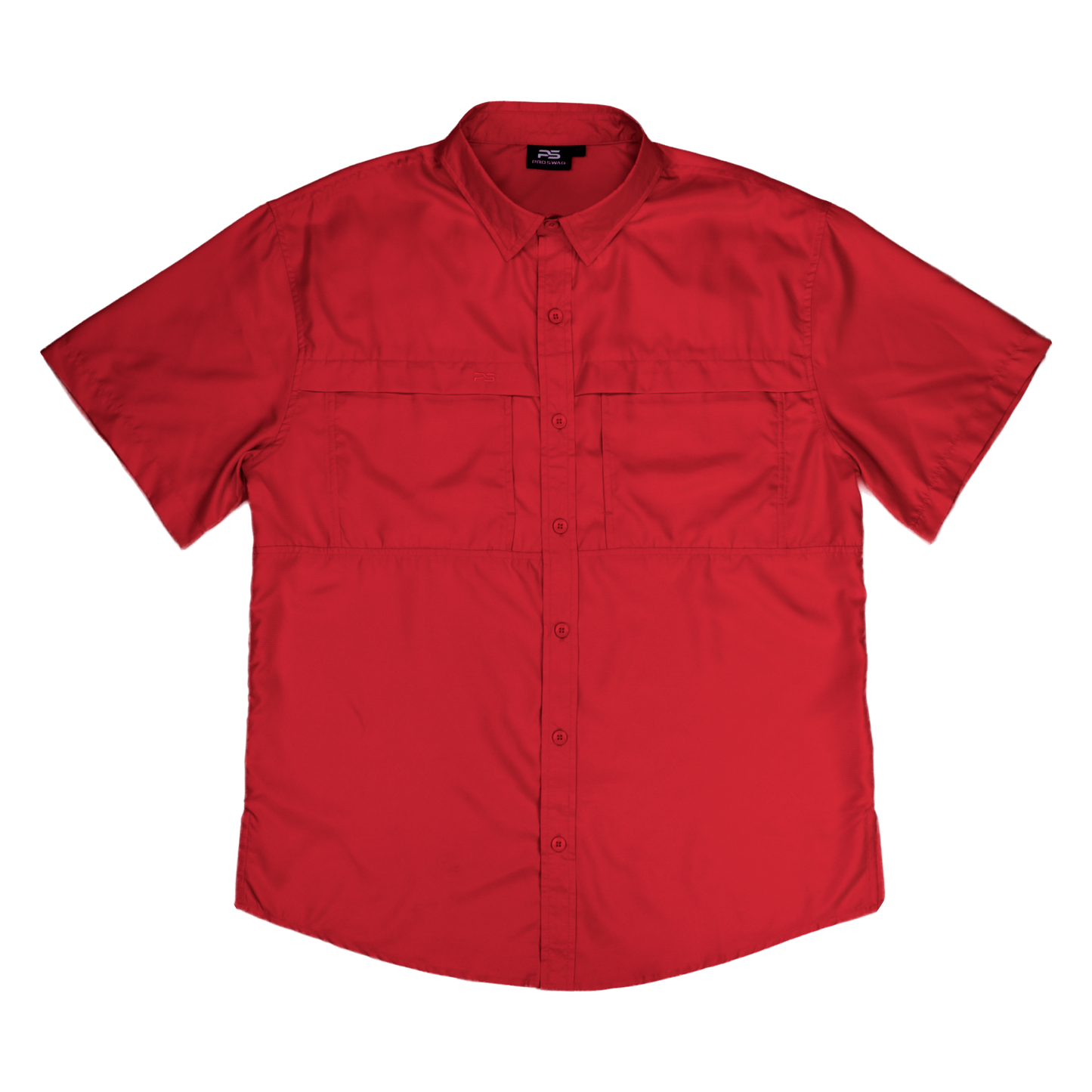 *Limited Stock*  Short Sleeve Fishing Shirt - Ruby Red