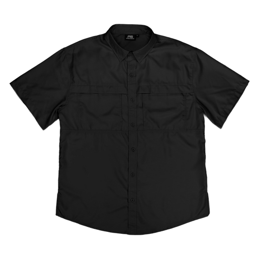 *Limited Stock*  Short Sleeve Fishing Shirt - Sable Black