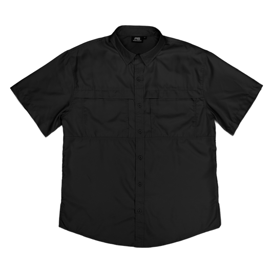 *Limited Stock*  Short Sleeve Fishing Shirt - Sable Black